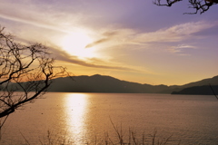 福井　日本海の夕暮れ