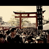 京都　伏見稲荷　お正月のにぎわい