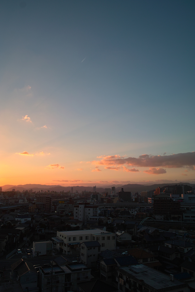 夕暮れ