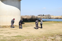 冬空のゲートボール