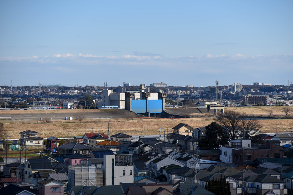 空の広い街