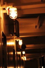 夜の船上