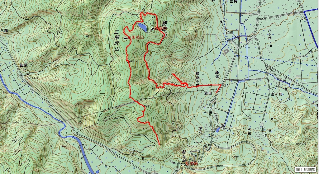 20150208斜平山南稜線