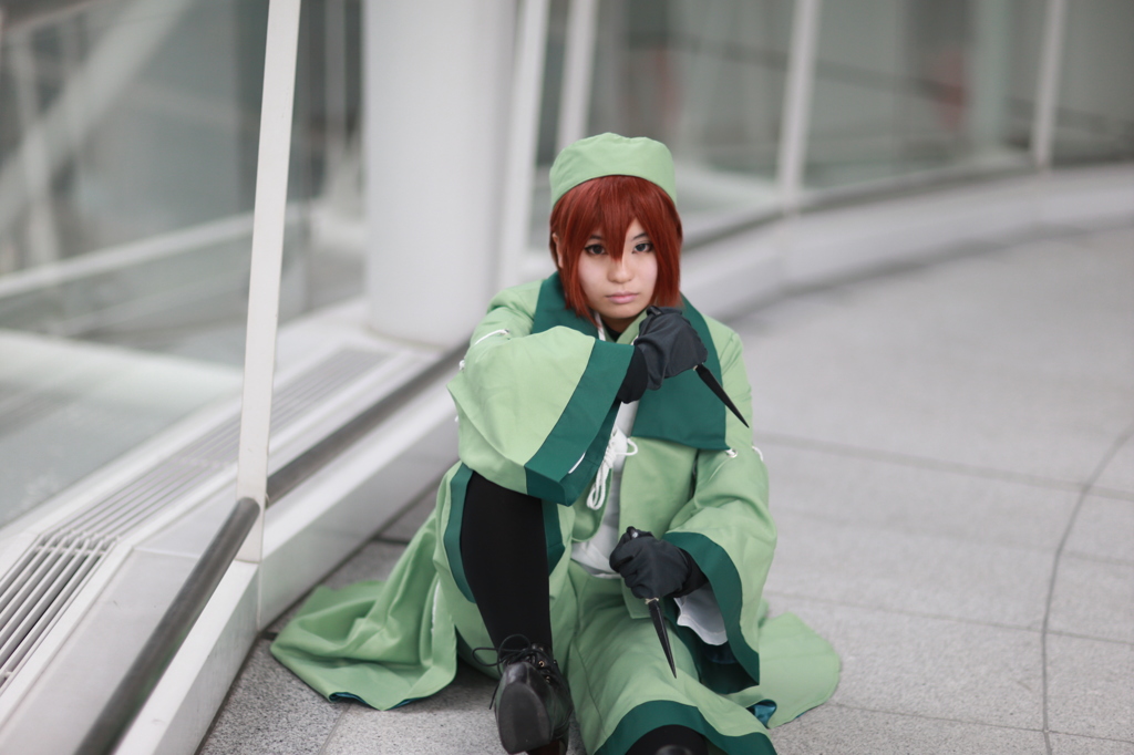 さぁ来いっ。(翡翠さん)