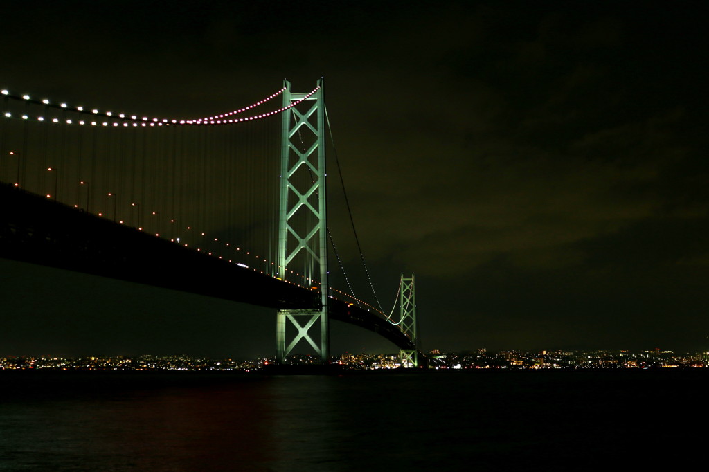 明石海峡大橋　夜