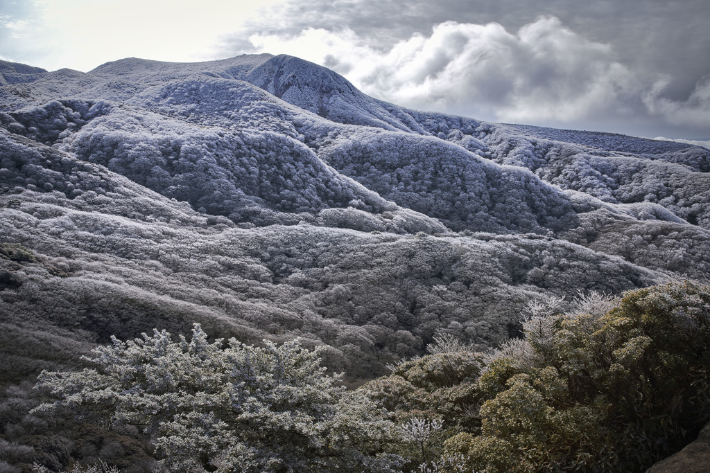 白い山壁