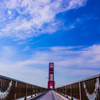 Road to lift bridge