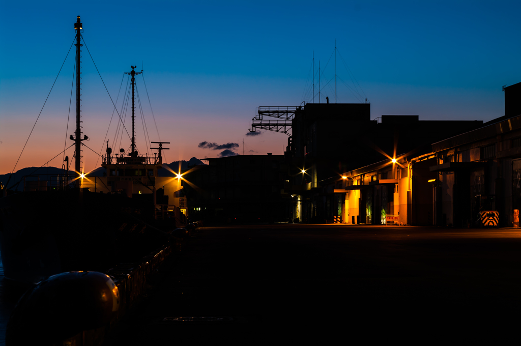 四日市港夕景