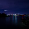 海蔵川河口からの工場夜景