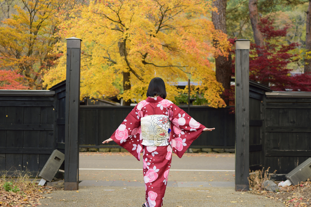 紅葉ポートレート