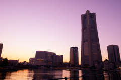 みなとみらい夕景