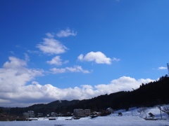 雪の晴れ間