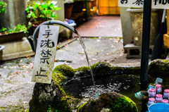 手洗禁止