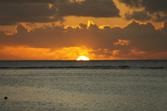 南の夕日