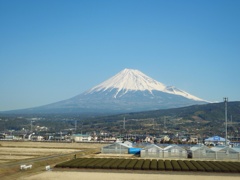 新幹線からの富士山