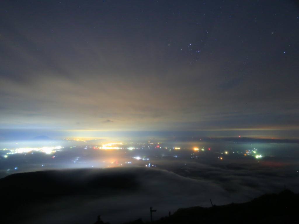 忍び寄る雲海