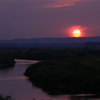 沈み行く夕陽