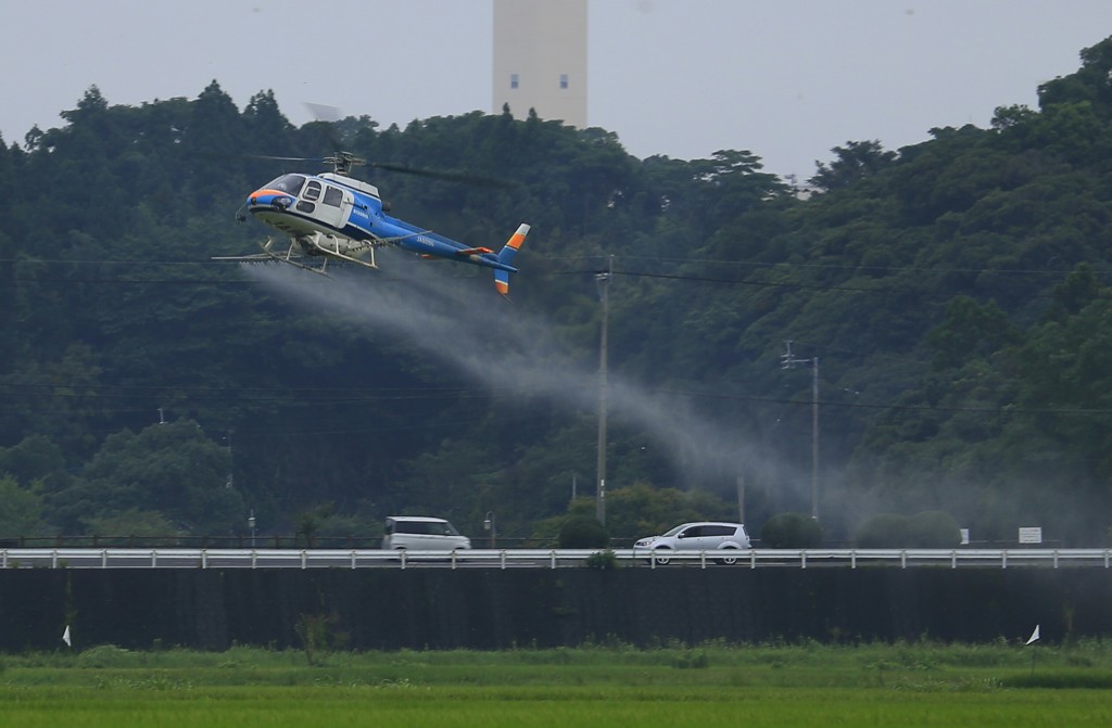航空防除中