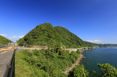 桜島行きのT字路