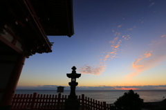 鵜戸神宮の朝焼け