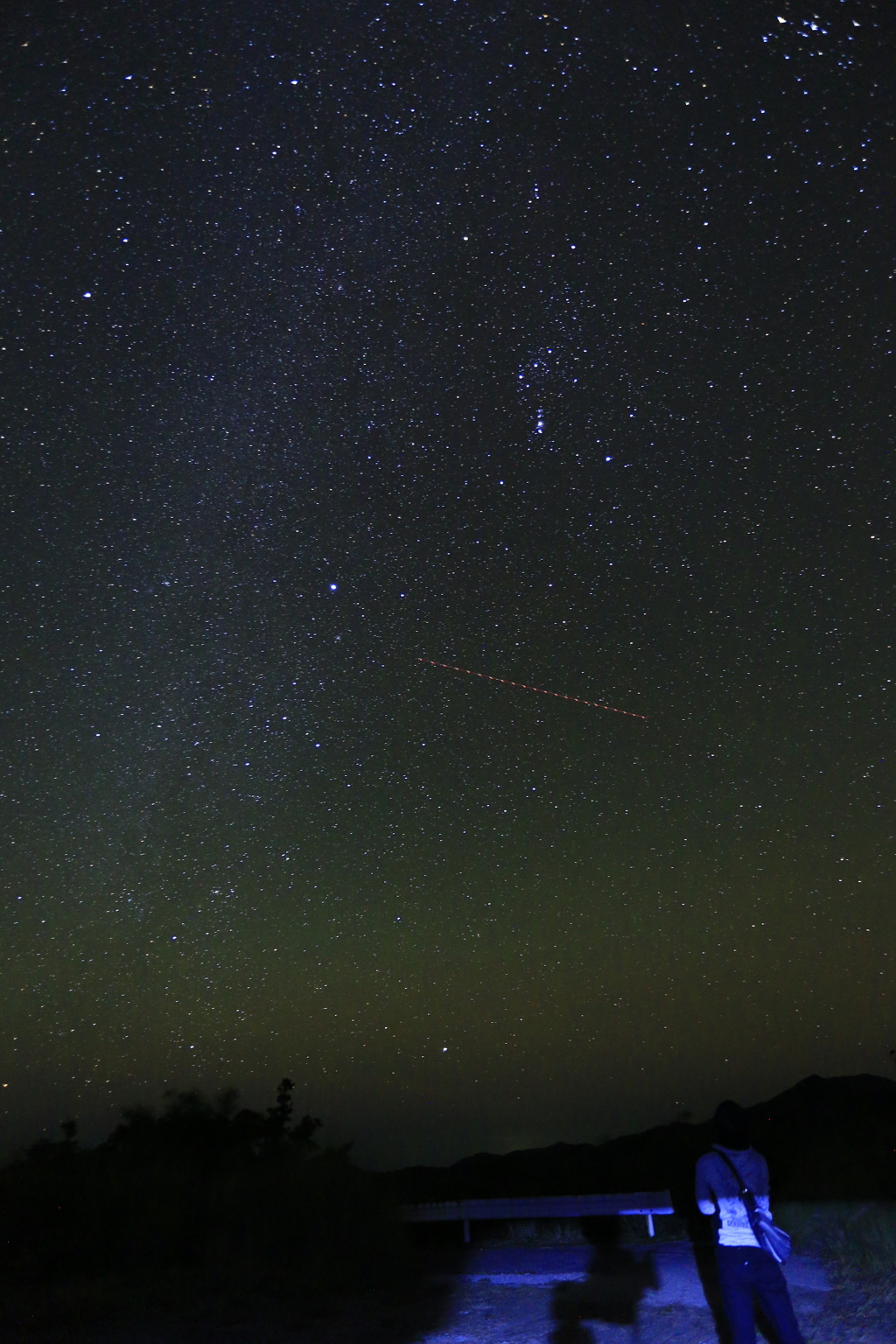 山から見る星空