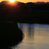 沈み行く夕陽