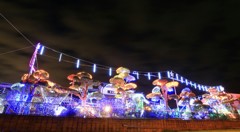 イルミ庭園を裏から