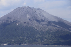 昼の桜島