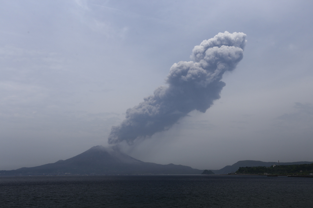 桜島の噴煙