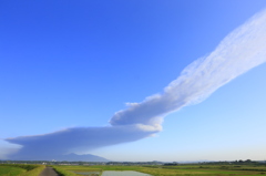 桜島爆発からでた噴煙