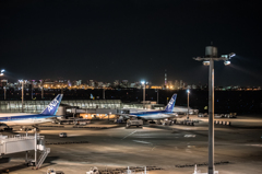 空港 東京湾 夜景