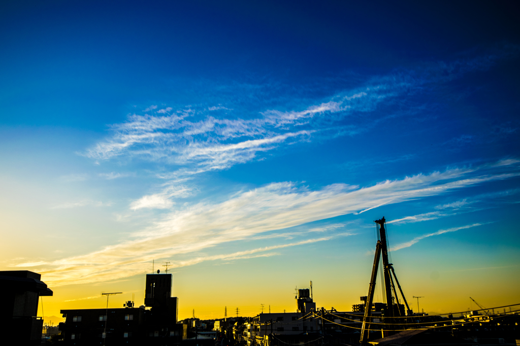 今日の夕焼け