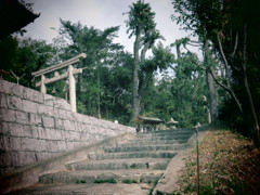 神社の階段