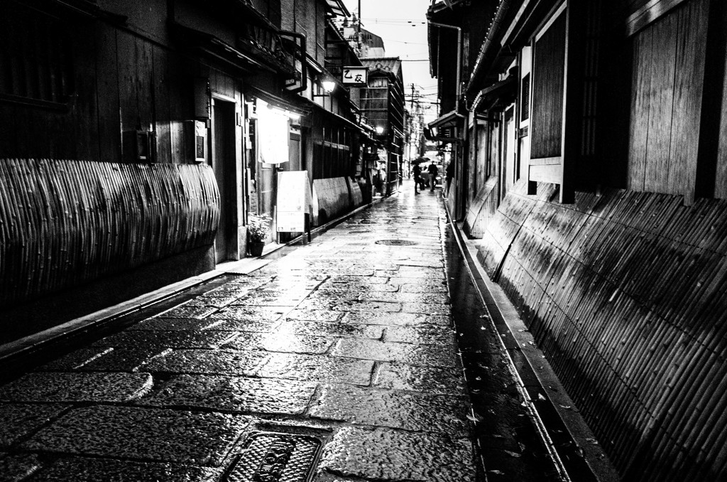 雨夜景　京都　先斗町2017