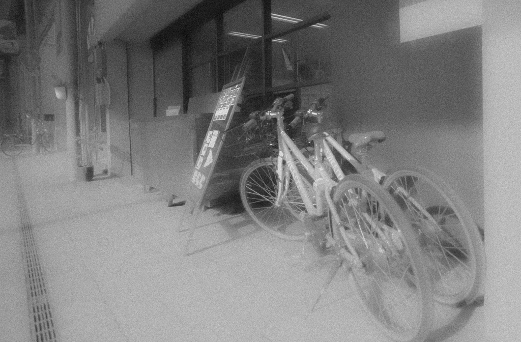 2018 尾道　商店街　東端の貸し自転車