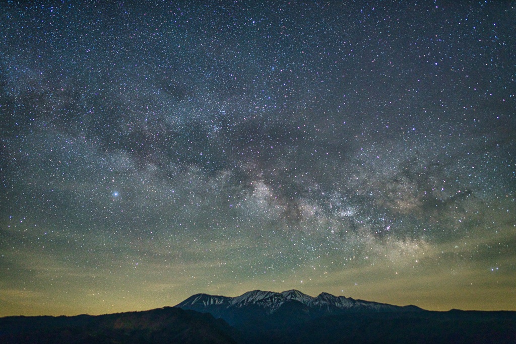 御嶽山＆天の川