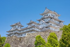晴天の白鷺城