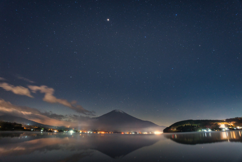 流星を狙うも