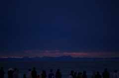 寝坊して起きてカメラ持って海岸出たら雲だった2015朝