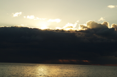 今年二度目の日の出間近