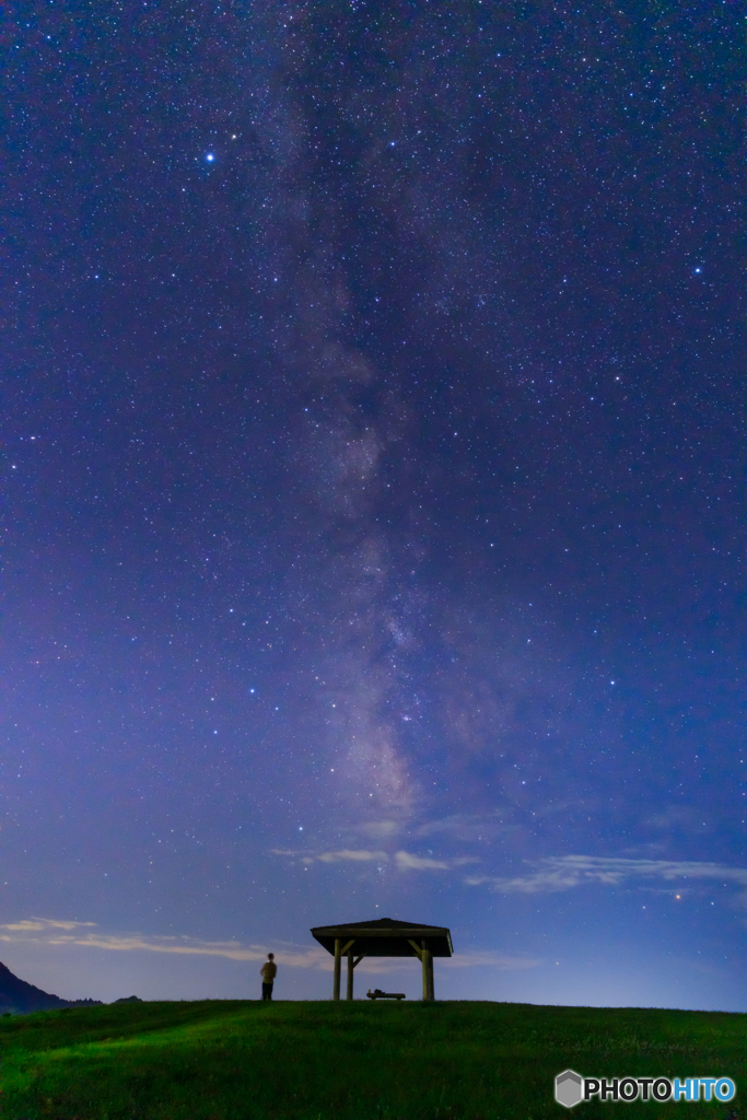 天の川を見上げて