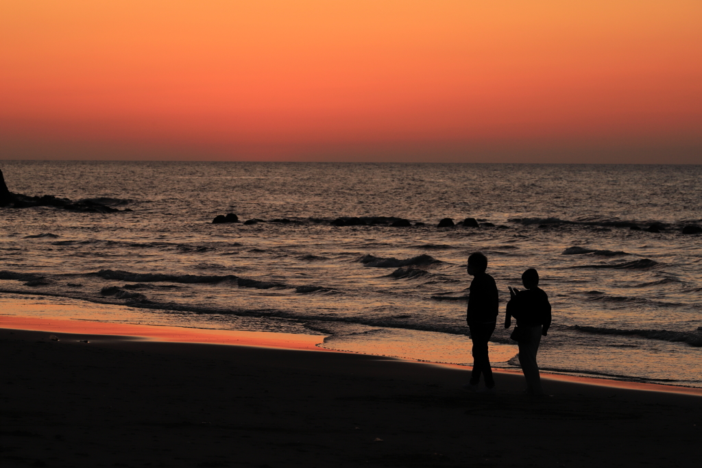 角田浜夕景　其の三