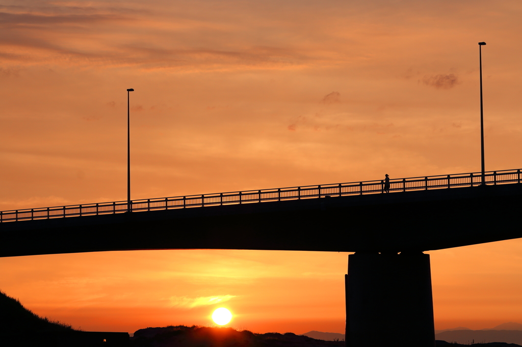 夕景　橋