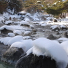 温泉と雪