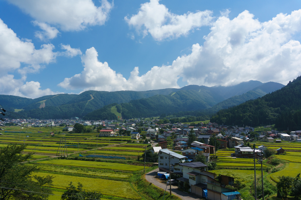 空、山、田んぼ！