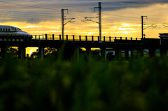 夕暮れ