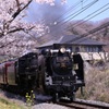 春を駆ける汽車