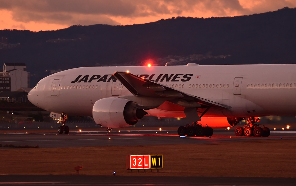 千里川夕暮れ