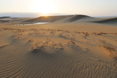 砂丘夕暮れ