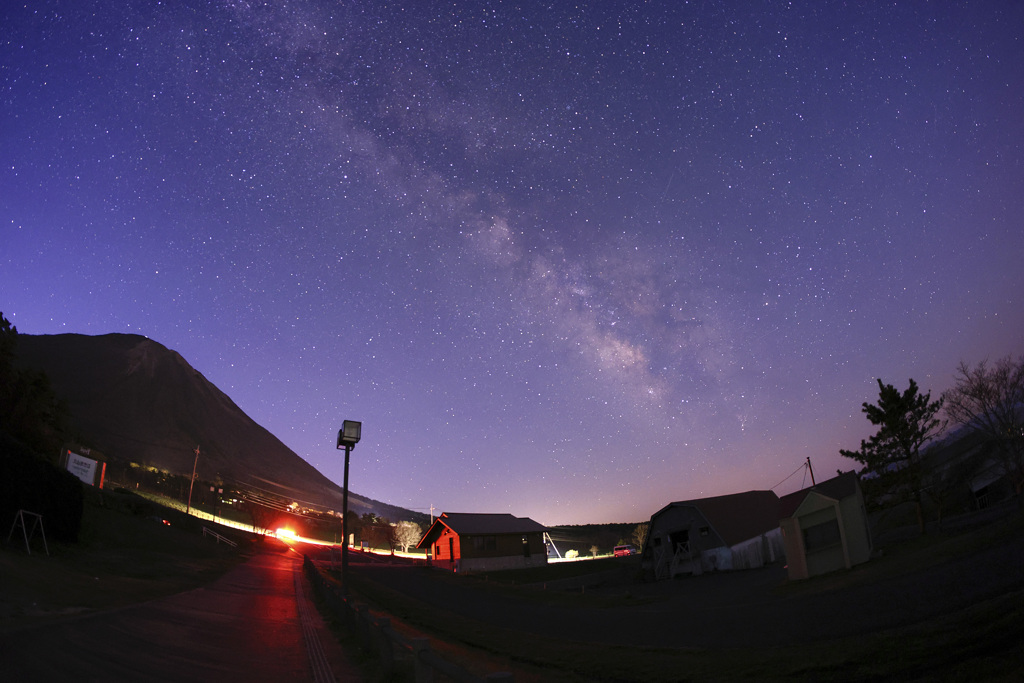 夜明けの天の川
